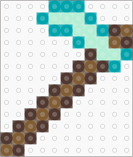 Minecraft Scythe - brown