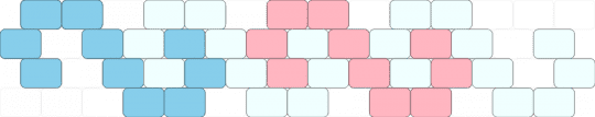 Interlocking S Choker (WIP) - light blue,pink