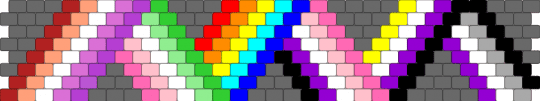 Some of my pride flags - gray,pink,purple