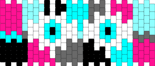 Static but Miku colors but with mikus eyes from static (it looks super bad) - pink,light blue,miku,static,milu static,vocaloid,colorful