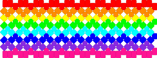 Rainbow x base - pink,light blue,green,colorful