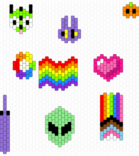 Random charmz (none are mine) - pink,purple,teal,charms,tadc,rainbow,small,pride,dandys world,alien,pumpkin
