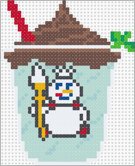 雪王薄荷圣代 - shake,drink,coffee,food,light blue,brown