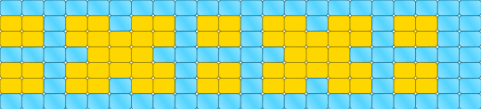 Uhh... X themed bracelet :D - light blue,yellow