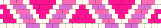 Triangles - white,pink