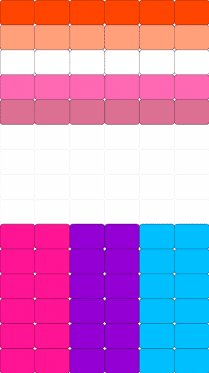 bi-roll & lesbian uwu - purple,light blue,pink
