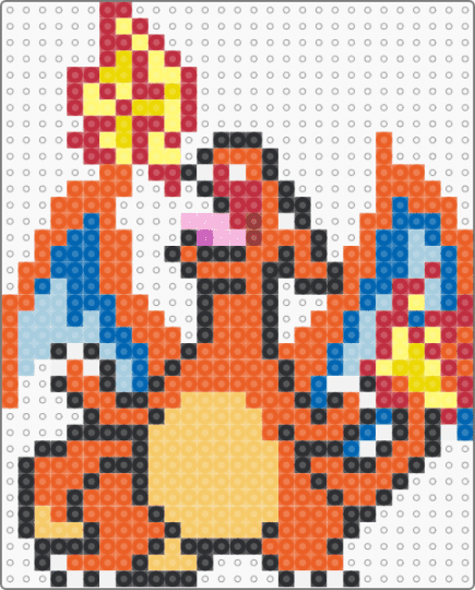 Charizard Flame v1 - yellow,orange