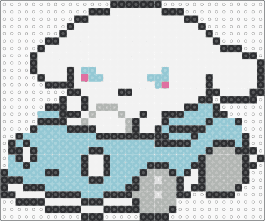 Cinnamoroll Car Final - white,light blue