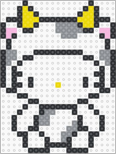 hello kitty cow - black,gray