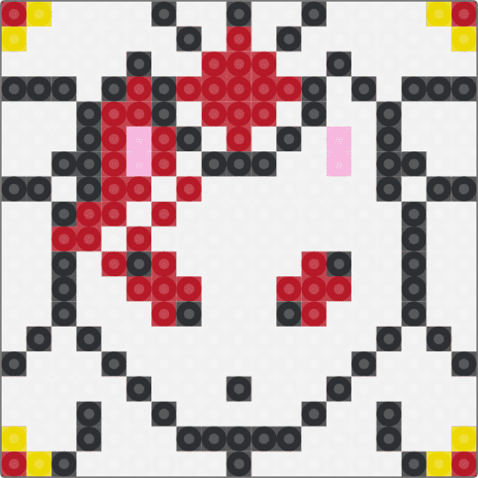 Tanjiro Coaster v3 - red, white