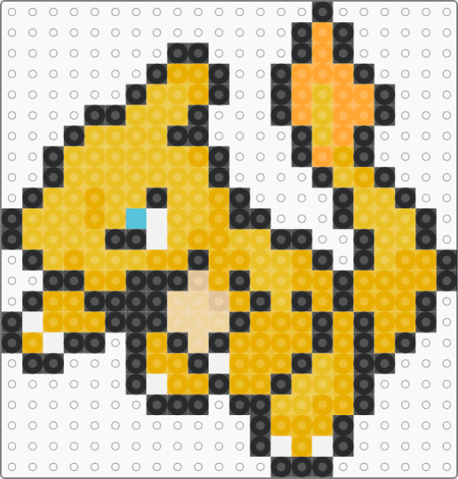 Shiny Charmeleon - orange,yellow,shiny,pokemon,charmeleon,charizard,charmander,fire,shiny pokemon
