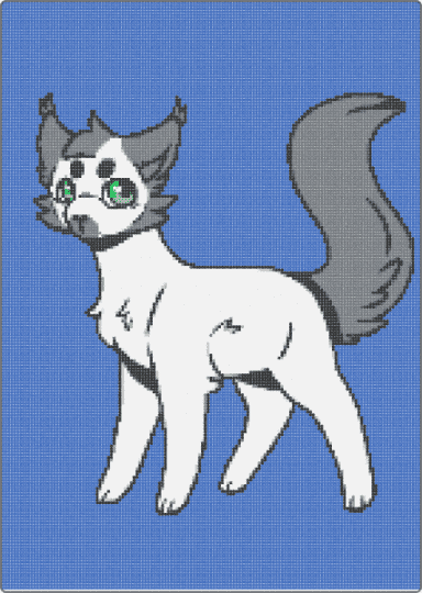My oc ghost - gray,blue