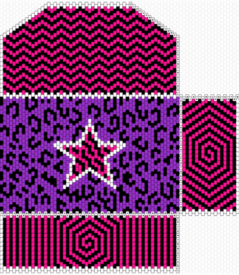 my bag alternative design - pink,purple,star,leopard print,cheetah print,bag,panel,stripes,swirl