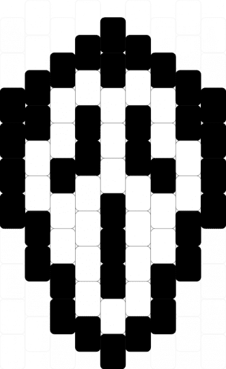 Ghost Face charm :) - black, white