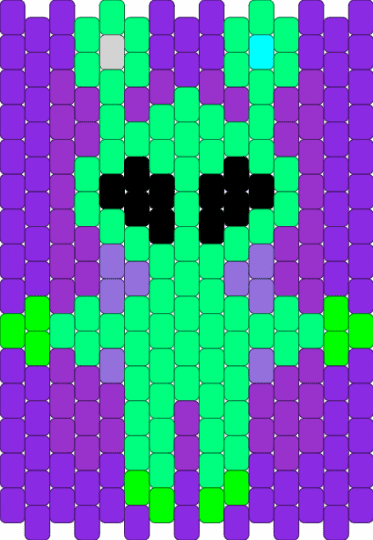 ikea alien plushie - aftonsparv,teal,purple
