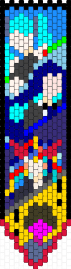 j-pop tie - red,purple,yellow,light blue,ado,natori,hatsune miku,kikuo,jpop,cool