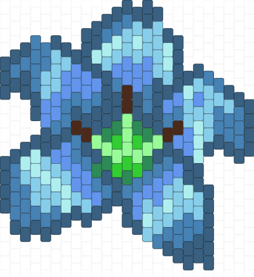Blue Lily small panel - blue,light blue,lily,flowers,cool,panel