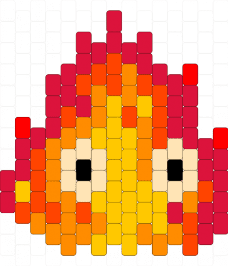 Calcifer ghibli - red,calcifer,fire,howls moving castle,cool,ghibli