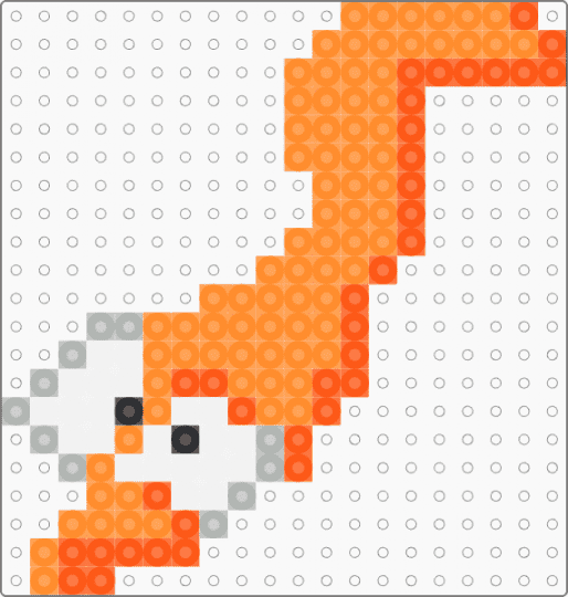 Trashy Worm on a string I made☆ - orange