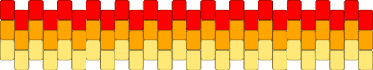 Fire cuff - yellow,orange,red