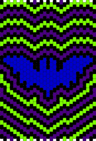 Bat - bat,halloween,panel,tapestry,trippy,stripes,animal,creature,mammal,night,spooky,holiday,purple,green