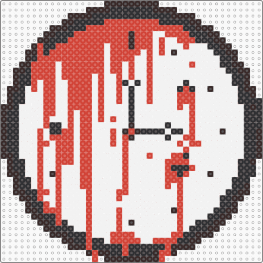 Blaze clock - white,red