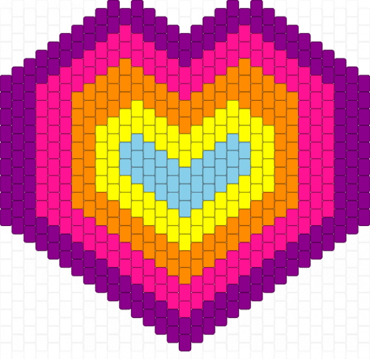 vibrant Heart - pink