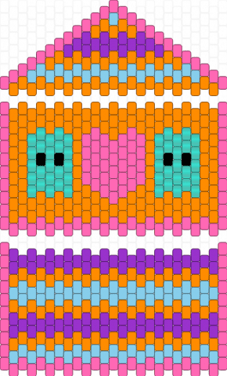 GhostyPattern - orange,pink