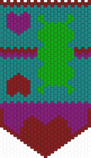 shrek wallet idea 2 - teal