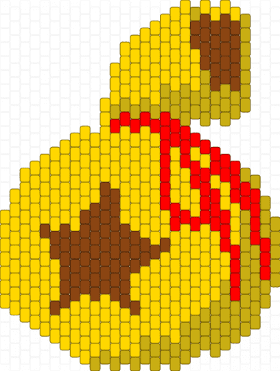 bell bag - red,yellow