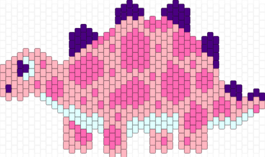 dinosaur idea - stegosaurus,spotted,spots,dinosaur,pink