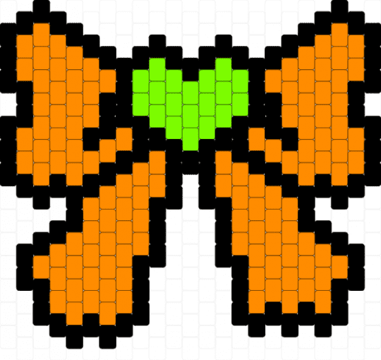 V3 Halloween Bow - orange