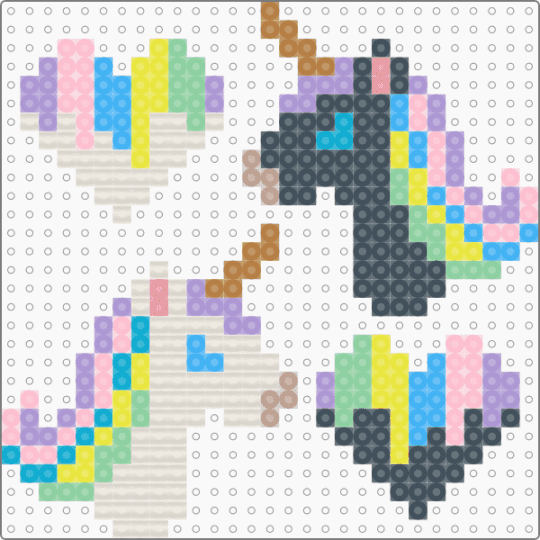 Unicorn Love - light blue,pink,purple