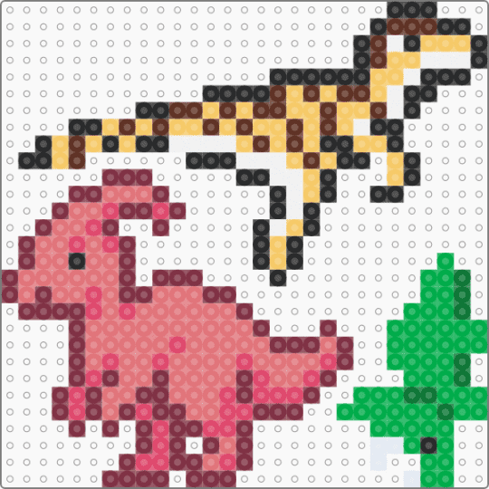 Parasaurolophus - brown,red