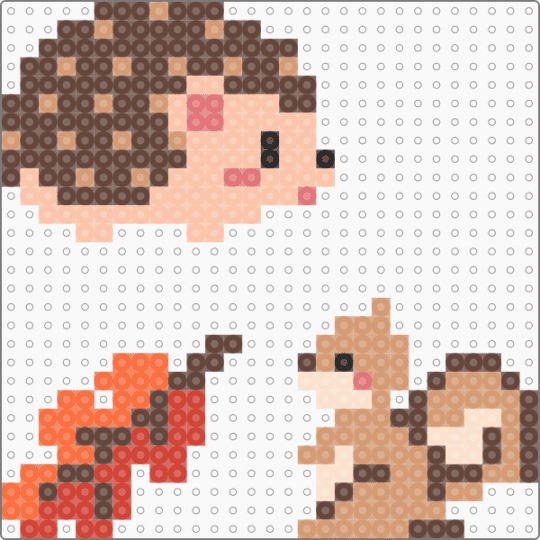 hedgegog - beige, brown