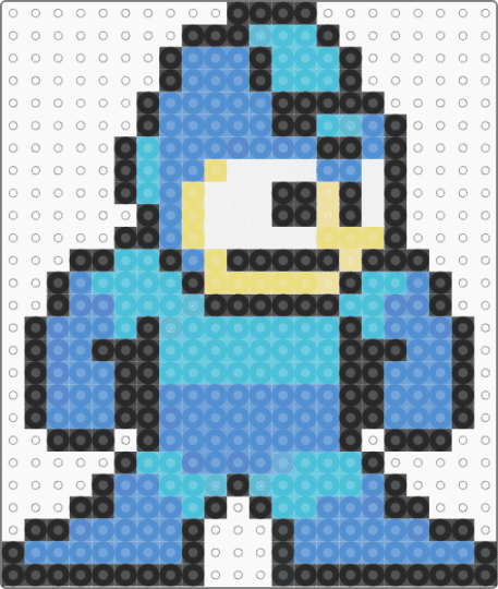 Mega Man fuse pattern. - light blue