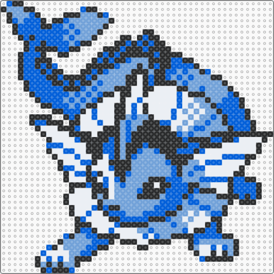Gen 2 Vaporeon Sprite (Top Tier) - blue,light blue,vaporeon,pokemon,sprite,neon,gen 2,game boy,top tier