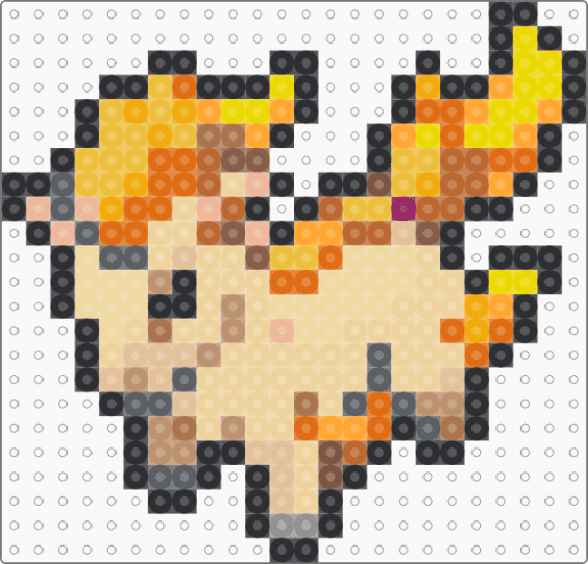 Ponyta Mini Sprite - beige,orange,pokemon,ponyta,mini,sprite,simple,pokemon go,icon