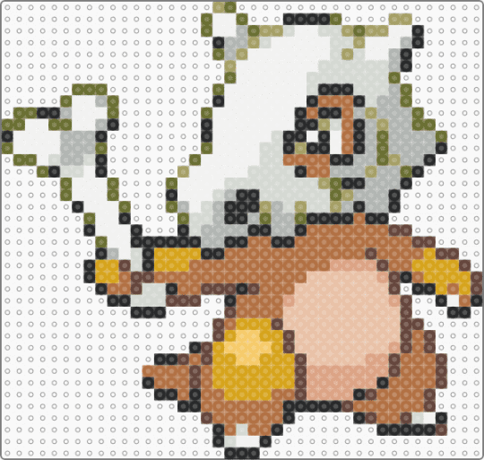 Gen 4 & 5 Cubone Sprite - tan,beige,gold,pokemon,cubone,sprite,game boy