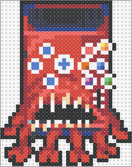 Audrey (Look Outside) - purple,blue,red,look outside,look,outside,audrey,monster,sprite,vending machine,soda