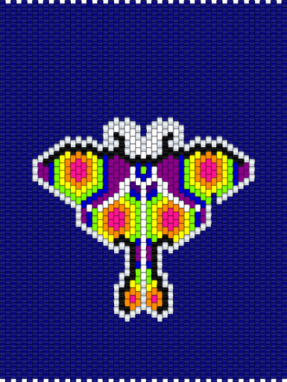 iridescent moth panel - purple