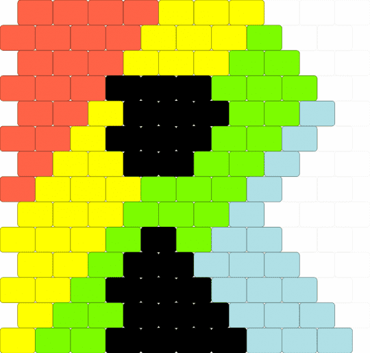 Rainbow Rocket logo - yellow,green