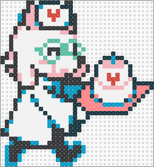 ralsei care act - white,light blue,red,beige,ralsei,deltarune,deltarune chapter 2,characters