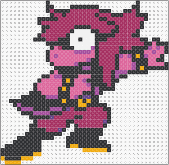 susie extra shocked - black,pink,deltarune,susie,characters