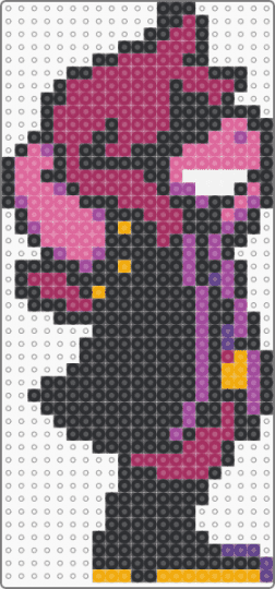 susie stretching smile - black,pink,susie,deltarune,characters