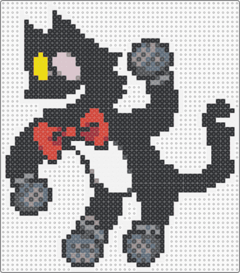 cat mike (pluey) - black,white,gray,deltarune,deltarune chapter 4,mike,pluey