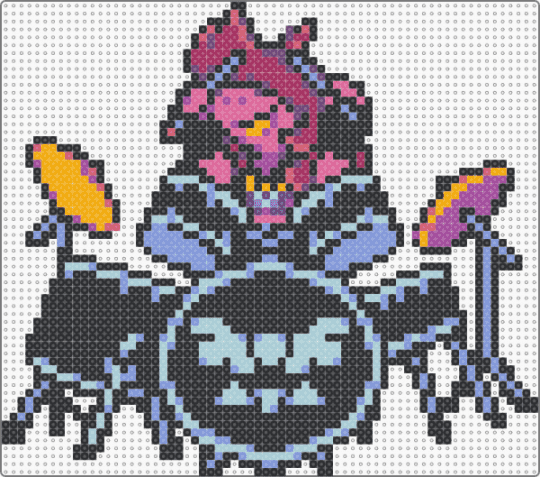 susie rockin mid-frame - black,pink,light blue,deltarune,deltarune chapter 3,susie
