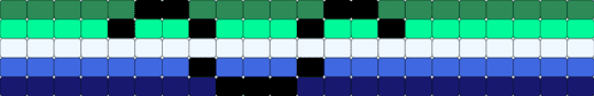 MLM/Gay flag with smile! - green,teal,blue,purple,mlm,face,pride,gay,kandi,ladderstitch,scene,simple