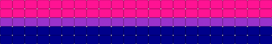 Plain Bisexual ladder-stitch! - pink,purple,bisexual,pride,simple,bi,ladderstitch,kandi,flag,loveislove