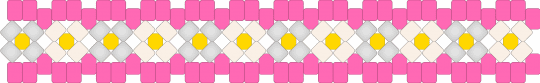flower cross - pink
